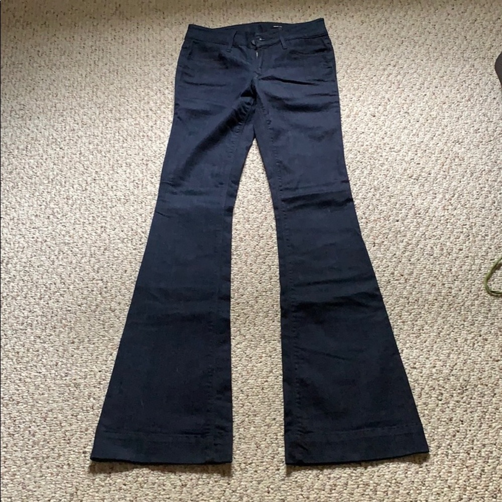 Black orchid dark flare jeans